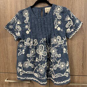 SEA embroidery blouse